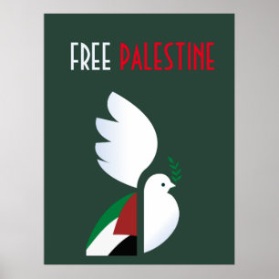 Poster Free Palestine - Art de la contestation pol