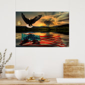 Poster Freedom-Eagle-W-Flag-2010 (Cuisine)