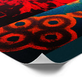 Poster Freedom Face souriante jaune (Coin)