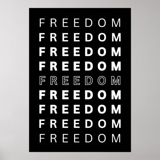 Poster FREEDOM. Inspiration (Devant)