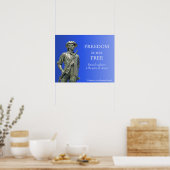 Poster Freedom is not Free - Minuteman statue (Cuisine)