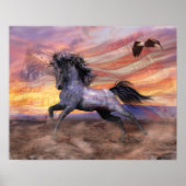 Poster Freedom Mustang 20"x16" Value, Matte - voir les op (Devant)