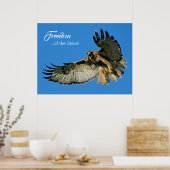 Poster Freedom of the Skies Red-tailed Hawk (Cuisine)