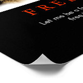 Poster Freedom Spirit Motivational Wolf Eyes (Coin)