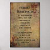 Poster Freelance Zombie Hunter (Devant)