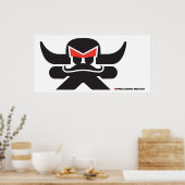 Poster Freelodge mexicain - noir (Cuisine)