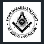 Poster Freemasonry emblem<br><div class="desc">Freemasonry emblem</div>