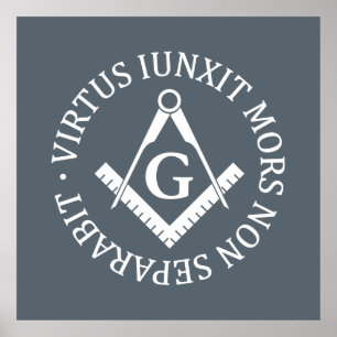 Poster Freemasonry sign