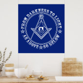 Poster Freemasonry-symbool (Keuken)