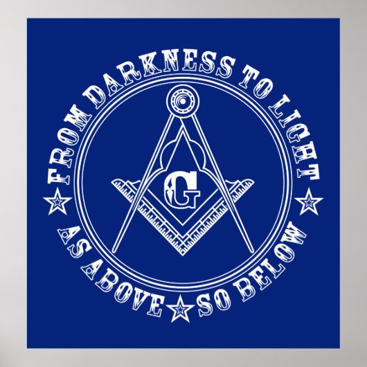 Poster Freemasonry-symbool (Voorkant)