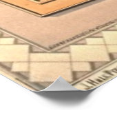 Poster Freemasons de la révolution américaine 1876 (Coin)