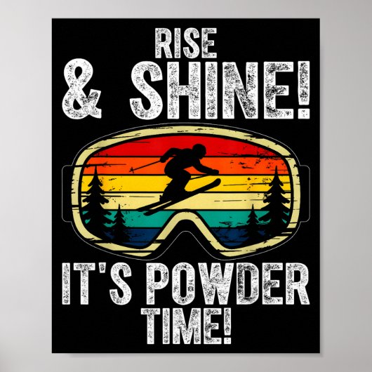 Poster Freeskiing ski goggles freestyle-skiing (Devant)