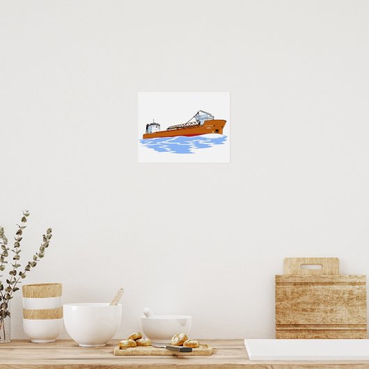 Poster Freighter Mark W. Barker (Cuisine)