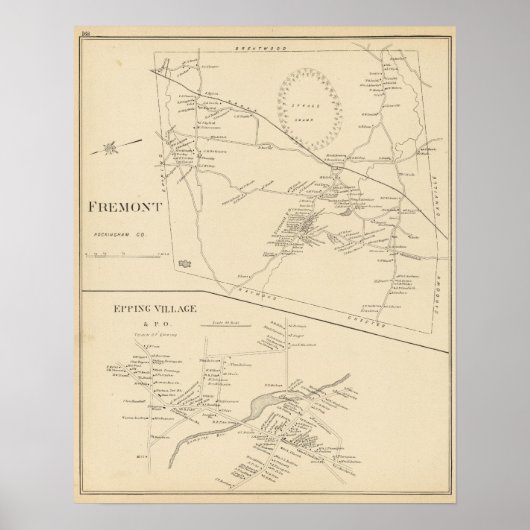 Poster Fremont, Epping Village & PO (Devant)