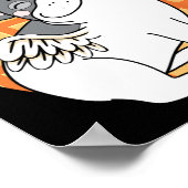 Poster French Bulldog Ice Cream Frenchie Anniversaire (Coin)