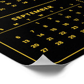 Poster French Bulldog Portrait Grid with 2026 Calendar (Coin)