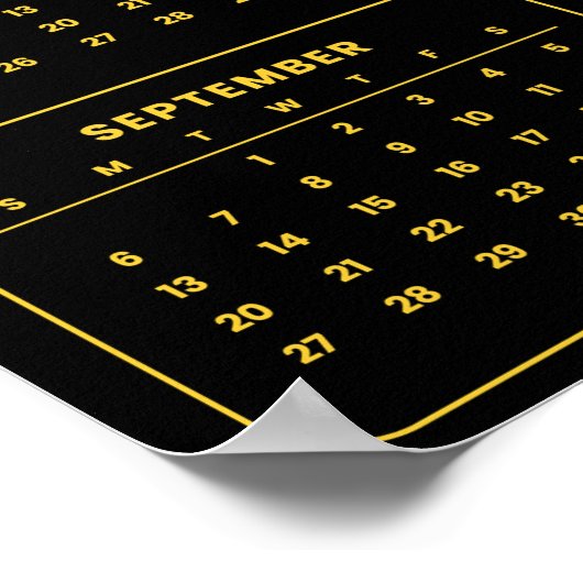 Poster French Bulldog Portrait Grid with 2026 Calendar (Coin)