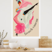 Poster French Cancan (publicité Vintage en français) (Cuisine)