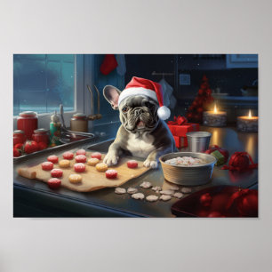 Poster French Christmas Cookies Festive Holiday