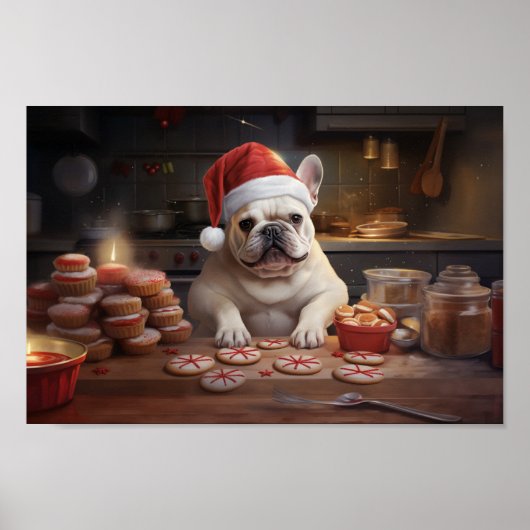 Poster French Christmas Cookies Festive Holiday (Devant)