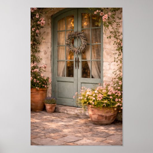 Poster French Country Door Wall Art (Devant)