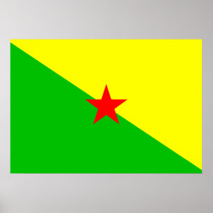 Poster French Guiana Flag