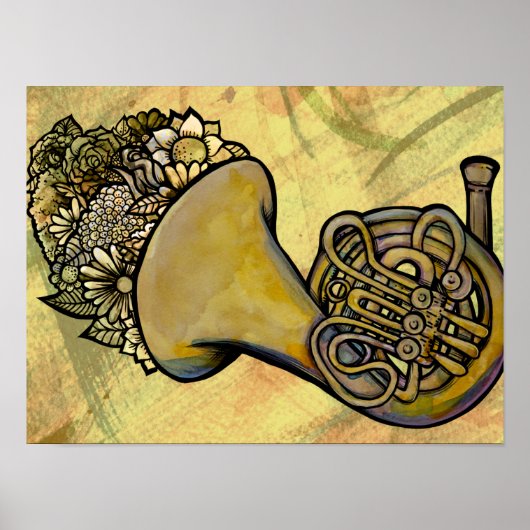 Poster French Horn Band Classe Musique professeur (Devant)