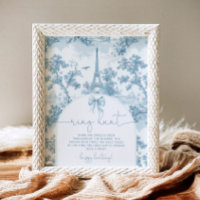 French toile de Jouy bague chasse nuptiale jeu de