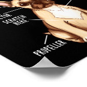 Poster Frenchie Anatomie D'Un Français Bulldog Maman Papa (Coin)