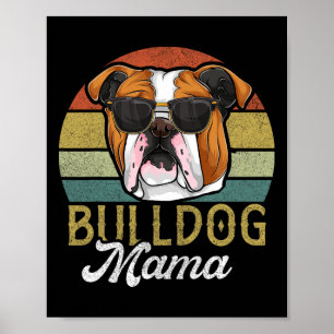 Poster Frenchie Bulldog Mama Chien Maman