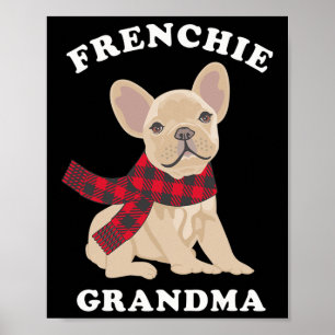 Poster Frenchie Grandma Cadeau French Bulldog Xmas Famill