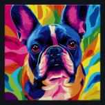 Poster Frenchie Pop Art<br><div class="desc">🐾 Apportez une touche pop et colorée avec ce design vibrant de bouledogue français. Parfait pour les amoureux de chiens et d'art moderne ! 🌈</div>