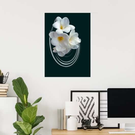 Poster frénésie blanche (Bureau à domicile)