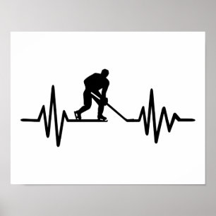 Poster Fréquence de hockey