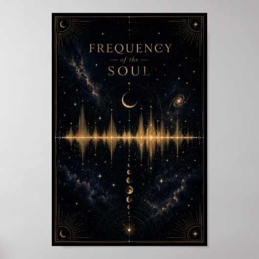 Poster Fréquence de l'affiche de l'âme | Onde sonore céle (Devant)