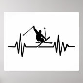 Poster Fréquence de ski (Devant)