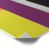 Poster Fréquence urbaine" - Abstrait géométrique coloré (Coin)