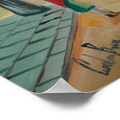 Poster Fréquenté scène de rue vainqueur et homme d'os (Coin)