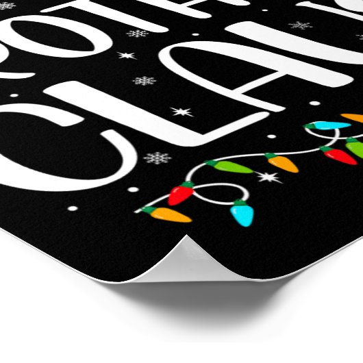 Poster Frère Claus Jeu Lumières Pyjama de Noël Matchine (Coin)