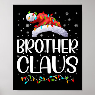 Poster Frère Claus Jeu Lumières Pyjama de Noël Matchine