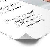 Poster Frère de la mariée avec photo mémorial mariage (Coin)