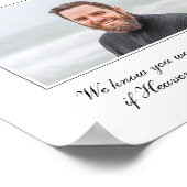 Poster Frère de la mariée Photo Chaise commémorative Mari (Coin)