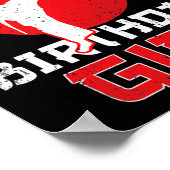 Poster Frère De L'Anniversaire Karate Taekwondo Girl Mart (Coin)