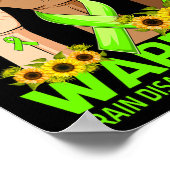 Poster Frère De Main D'Un Guerrier Handicap Cerveau (Coin)