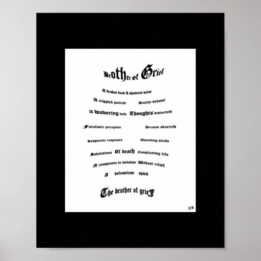 Poster Frère du deuil (Devant)