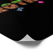 Poster Frère du garçon d'anniversaire Pixel Game Matching (Coin)