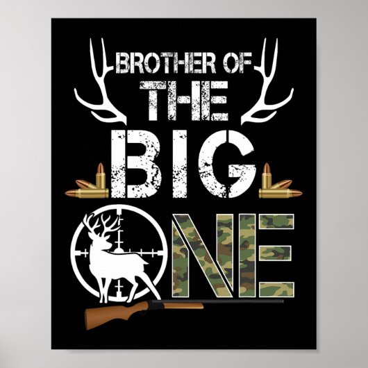 Poster Frère Du Gros Anniversaire Boy Deer Hunter Ca (Devant)