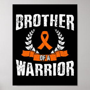 Poster Frère D'Une Leucémie Guerrière Sensibilisation