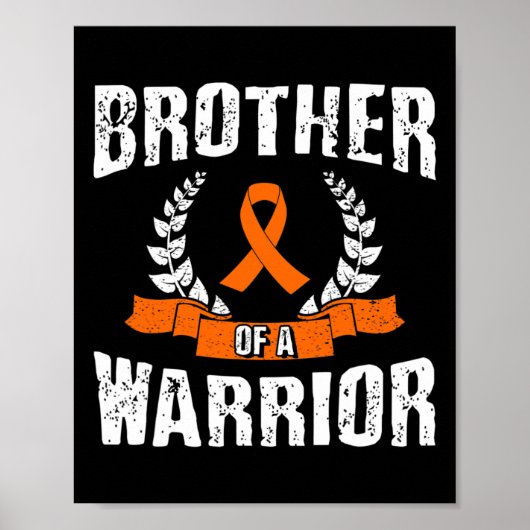 Poster Frère D'Une Leucémie Guerrière Sensibilisation (Devant)