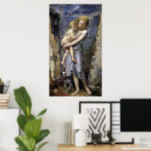 Poster Frère et soeur (Bureau à domicile)